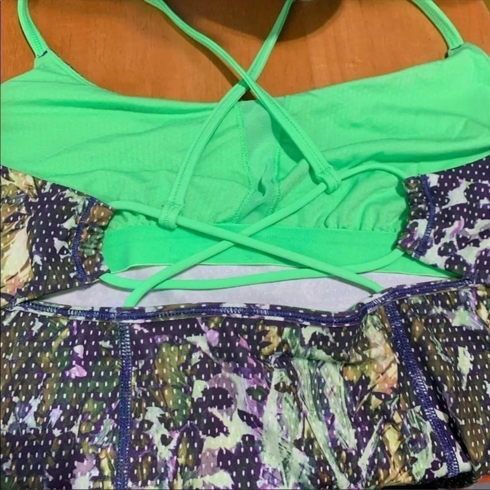 Lululemon Dancing Warrior Strappy Yoga Patterned Tank Top 8